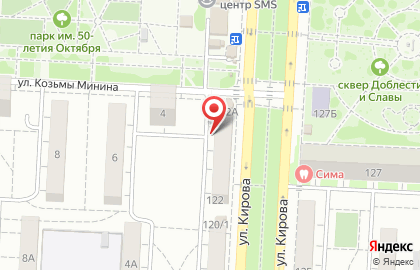 Почтовое отделение №67 в Кировском районе на карте