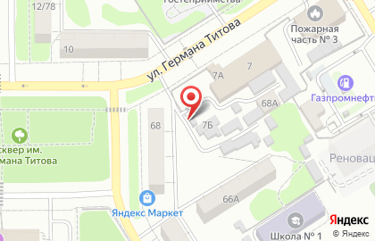 Автостоянка в Барнауле на карте
