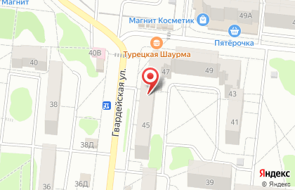 Парикмахерская Соблазн на Гвардейской улице на карте