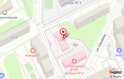 Детская городская поликлиника №133 на Петрозаводской улице на карте