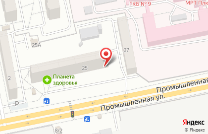 Отделение службы доставки Boxberry на Промышленной улице на карте