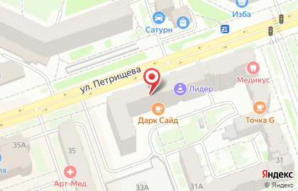 Магазин Красное & Белое на улице Петрищева на карте