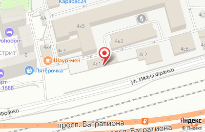 Агентство кадастровых работ Вента на улице Ивана Франко на карте