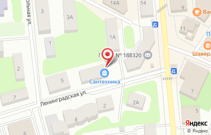 Магазин сантехники на Ленинградской (Гатчинский район), 3 на карте
