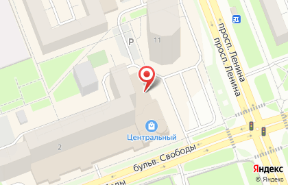 Банк ВТБ на бульваре Свободы на карте