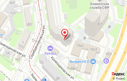 Служба заказа легкового транспорта Минимум на Серебренниковской улице на карте