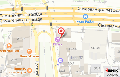 Салон маникюра Москвичка NAILS на метро Цветной бульвар на карте