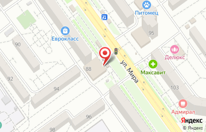Магазин швейной фурнитуры Магия Рукоделия на улице Мира на карте