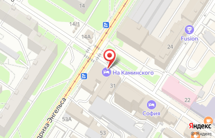 Гостиница На Каминского на карте