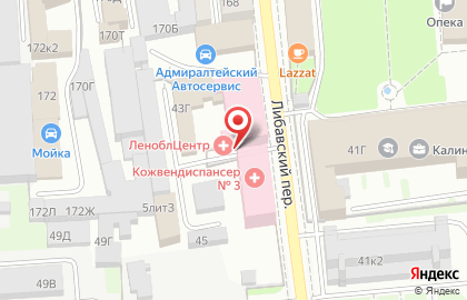 Ленинградский областной Центр специализированных видов медицинской помощи на карте