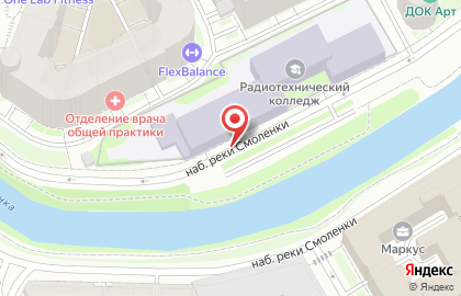Радиотехнический профессиональный лицей в Василеостровском районе на карте