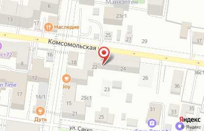 Микрофинансовая организация Семейный капитал на Комсомольской на карте