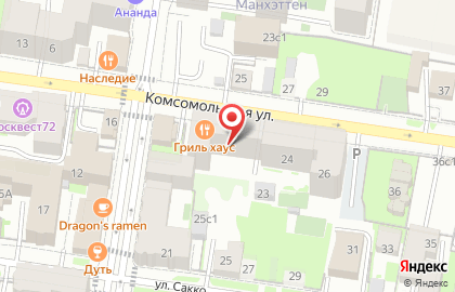 Компания по аренде квартир Губернский на Комсомольской на карте