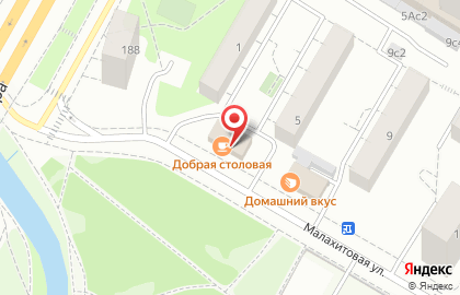 Компания Мир натяжных потолков на Малахитовой улице на карте