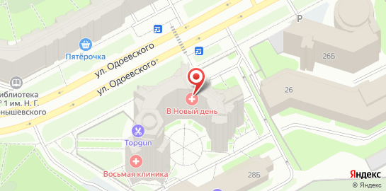Клиника реабилитации В Новый день на карте