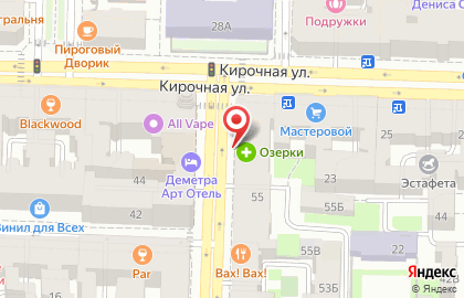 Сеть пекарен-кондитерских Цех85 в Центральном районе на карте