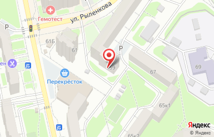 Парикмахерская Уникальные мастера на улице Рыленкова на карте