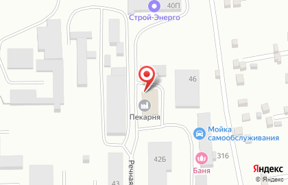 Хлебопекарня на Речной улице на карте