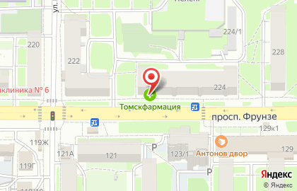 Салон оптики Gala-оптика на проспекте Фрунзе на карте