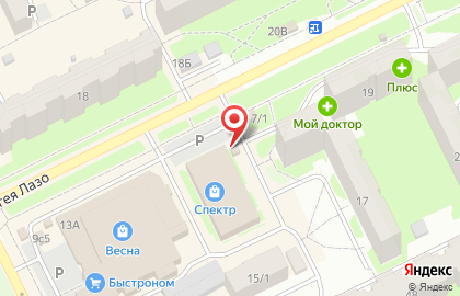 Киоск по продаже фруктов и овощей в Томске на карте