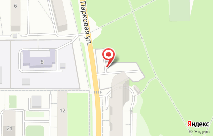 Автостоянка на Парковой, вл9 на карте