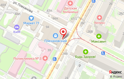 Торговый центр Плехановский на карте
