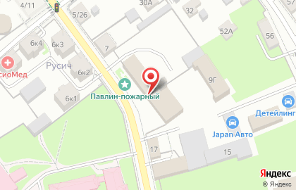 29 Отряд Федеральной Противопожарной Службы по Московской области на карте