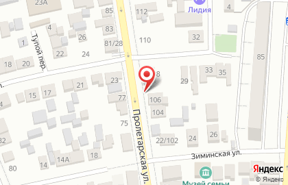 Продуктовый магазин в Оренбурге на карте