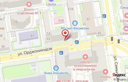 Uniqstore на улице Орджоникидзе на карте