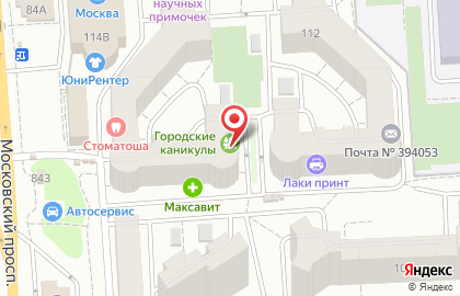 Автошкола Успех в Коминтерновском районе на карте
