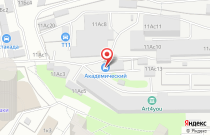 Автосервис Академический на карте