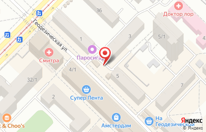 Ленинский район Киоск по продаже фруктов и овощей на Геодезической улице на карте