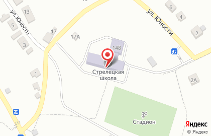 Стрелецкая средняя общеобразовательная школа на Краснооктябрьской улице на карте