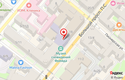 Чайный магазин Унция на метро Спортивная на карте