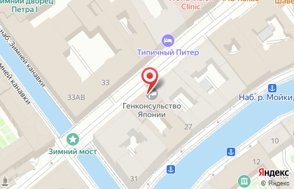 Генеральное консульство Японии на карте