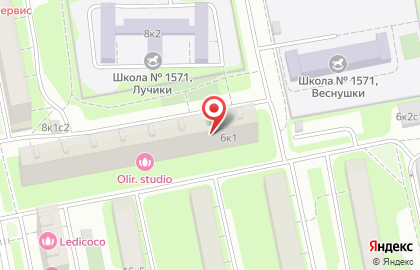 Участковый пункт полиции район Северное Тушино на улице Героев Панфиловцев, 6 к 1 на карте