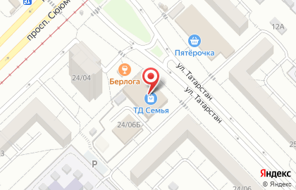 Торговый дом Семья в Набережных Челнах на карте