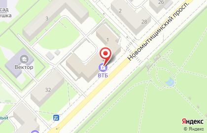 Банк ВТБ 24, ЗАО в Мытищах на карте