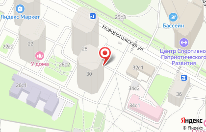 Офис страхования на Новорогожской на карте