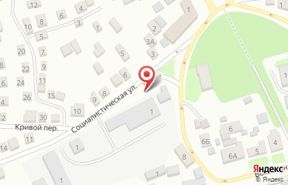 Продуктовый павильон на Социалистической улице на карте