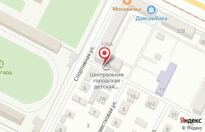 Городская детская библиотека на карте