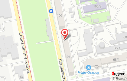 Пивной бар Колосок на Социалистической улице на карте