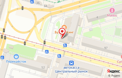 Супермаркет Перекрёсток на улице 50-летия Октября, 50 на карте