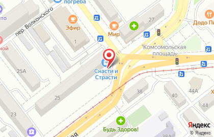 Крона на улице Жуковского на карте