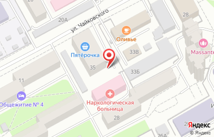 Центр реабилитации наркозависимых "Решение" на улице Чайковского на карте
