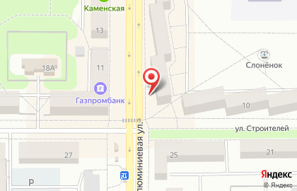 Торговый дом Поспелов на Алюминиевой улице на карте