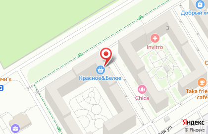 Магазин Красное & Белое на ​Кленовой на карте
