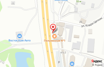 Пельменная №1 на улице Клары Цеткин на карте