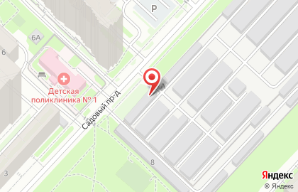 Гаражный кооператив Садовый на карте