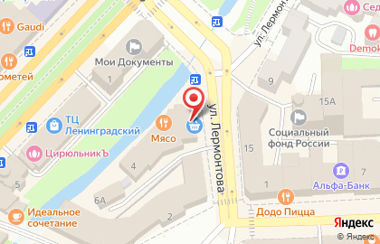 Сервисная компания Клин-Клининг на улице Лермонтова на карте